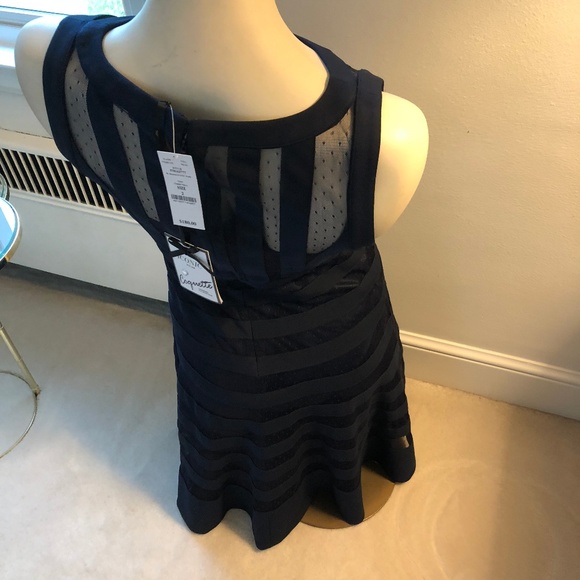 SLEEVELESS  NAVY COQUETTE  DRESS by WHBM - Picture 4 of 6